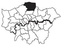 Map of Enfield
