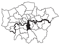 Map of Lambeth