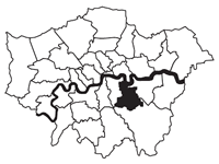 Map of Lewisham