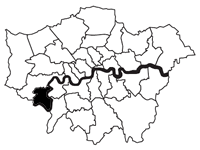 Map of Richmond upon Thames